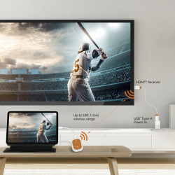 J5CREATE JVAW61-N USB-C Wireless Display Adapter