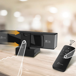 J5CREATE JVCU435-N 4K Ultra HD Webcam