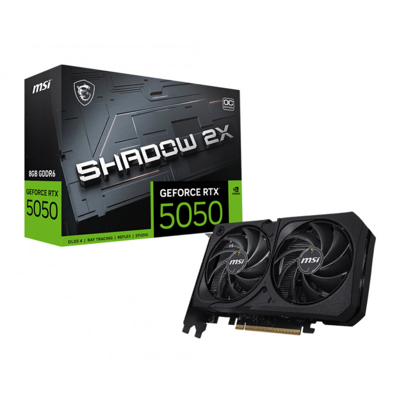 MSI GeForce RTX 5050 8GB SHADOW 2X OC Graphics Card MSI GeForce RTX 5050 8GB SHADOW 2X OC Graphics Card