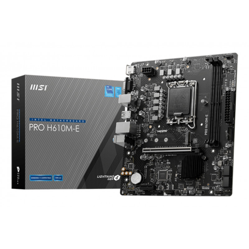 MSI PRO H610M-E Micro-ATX Motherboard
