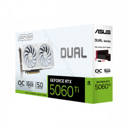 ASUS DUAL RTX 5060 Ti 16GB OC White Graphics Card