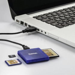 HAMA 00124131 Multi-Card Reader SD/microSD/CF USB 2.0