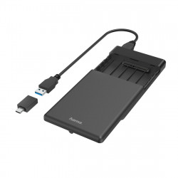 HAMA 00200760 2.5" SATA Drive Caddy with USB-A 3.2 Gen 1 & USB-C Adapter