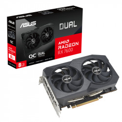 ASUS DUAL RX 7600 V2 OC 8GB GDDR6 Graphics Card