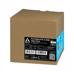 ARCTIC P12 PWM PST ARGB 12cm Case Fan (3 Pack)