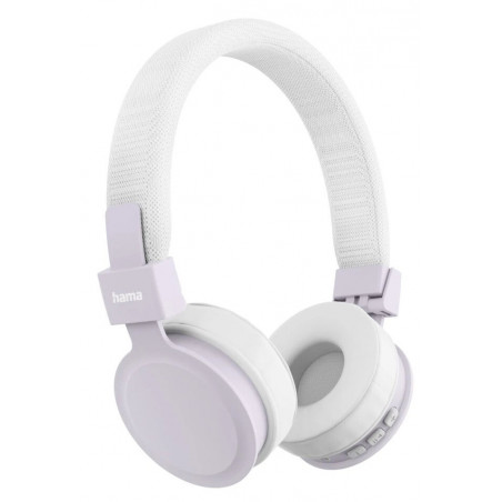 HAMA Freedom Lit III Bluetooth Headset with Microphone, 3.5mm Jack/USB-C, Foldable, White