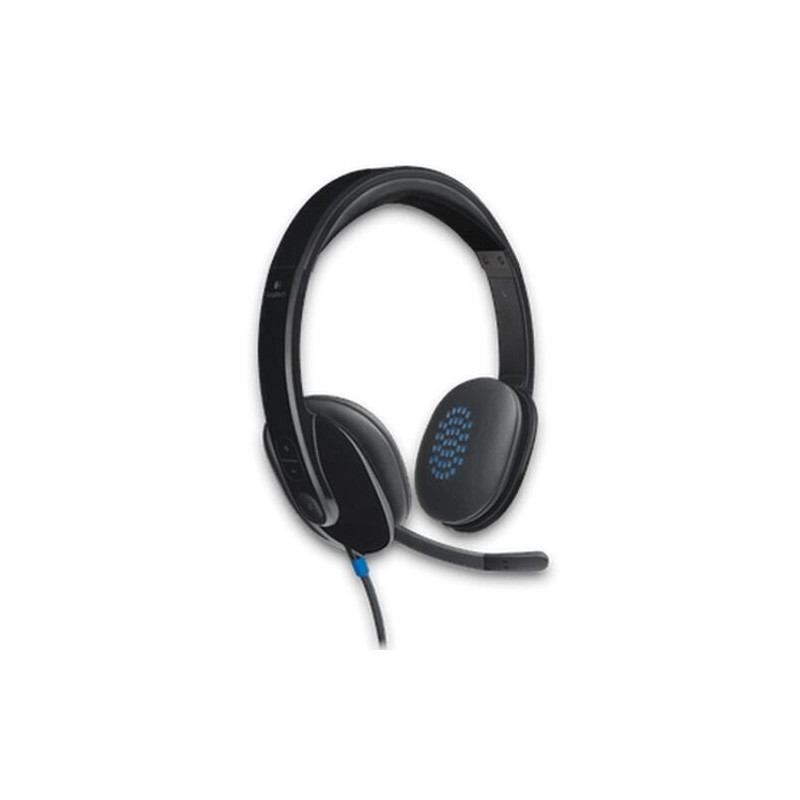 Logitech H540 USB Headset with Noise-Cancelling Microphone and On-Ear Controls