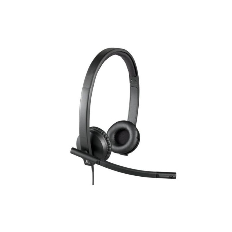 Logitech H570E Stereo Headset with Boom Mic, USB, Noise Cancelling