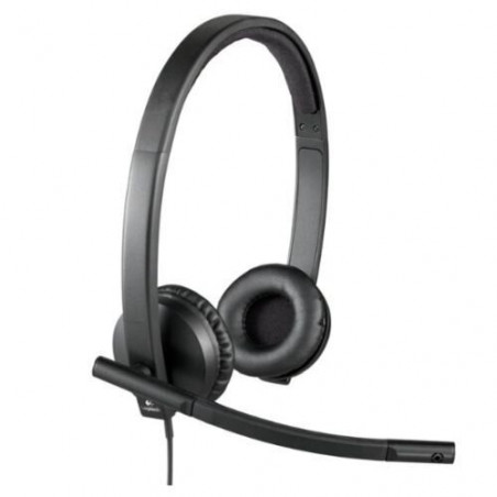 Logitech H570E Stereo Headset with Boom Mic, USB, Noise Cancelling