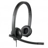 Logitech H570E Stereo Headset with Boom Mic, USB, Noise Cancelling