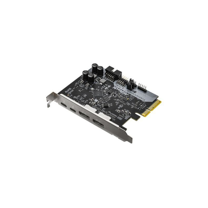 ASROCK Thunderbolt 4 AIC 2-Port Thunderbolt 4, 2-Port DisplayPort, 1-Port USB 2.0 Add-in Card
