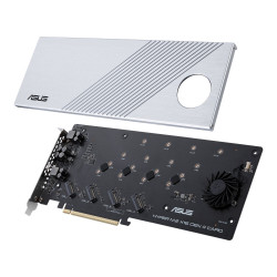 ASUS Hyper M.2 x16 Gen 4 PCIe 4.0/3.0 NVMe RAID Adapter