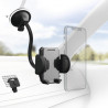 HAMA 00201521 2-in-1 Mobile Phone Holder with Flexible Arm and 360° Rotation