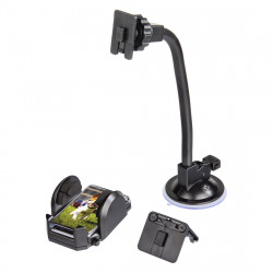 HAMA 00201521 2-in-1 Mobile Phone Holder with Flexible Arm and 360° Rotation