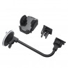 HAMA 00201521 2-in-1 Mobile Phone Holder with Flexible Arm and 360° Rotation