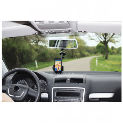 HAMA 00201521 2-in-1 Mobile Phone Holder with Flexible Arm and 360° Rotation