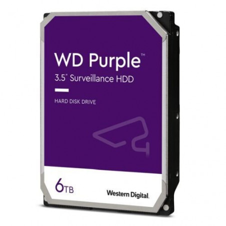 WD WD64PURZ 6TB 256MB Cache SATA3 Purple Surveillance Hard Drive