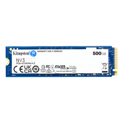Kingston NV3 500GB NVMe PCIe Gen4 M.2 2280 SSD