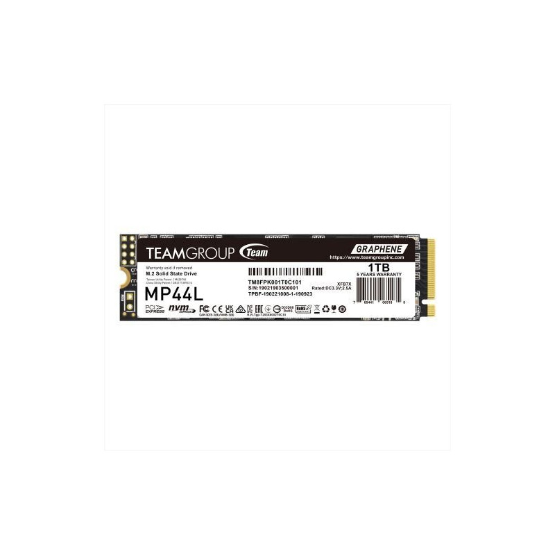TEAM MP44L 1TB NVMe PCIe Gen4 M.2 2280 SSD