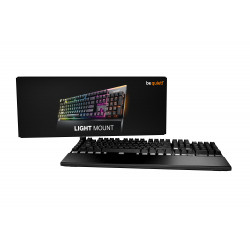 BEQUIET BT003UK Light Mount Silent Linear RGB Mechanical Keyboard with 3D Media Wheel & 5 Macro Keys