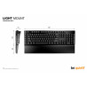 BEQUIET BT004UK Silent Tactile RGB Mechanical Keyboard with Media Wheel & 5 Macro Keys