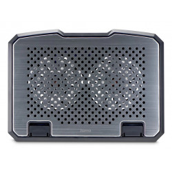 HAMA 00126807 Aluminium Laptop Cooler with 2 Fans, Up to 15.6