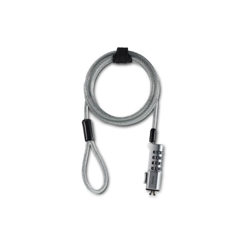 HAMA Nano Laptop Lock 4-Digit Combination Carbon Steel Security Cable Lock
