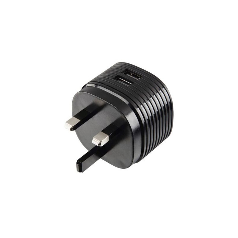 HAMA 73014150 Dual USB-A Wall Charger UK Plug 2.4A