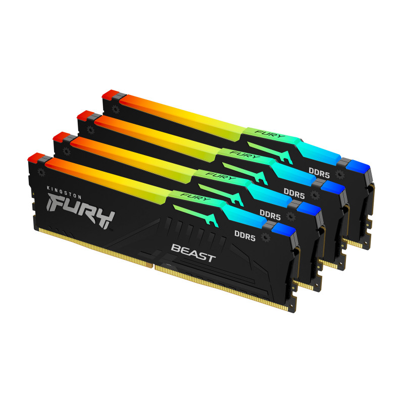 Kingston Fury Beast RGB 128GB DDR5-5600 CL40 Kit (4x32GB) ECC DIMM