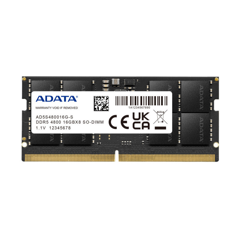 ADATA AD5S480016G-S 16GB DDR5 4800MHz CL40 SODIMM ECC RAM
