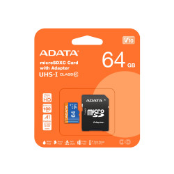 ADATA Premier 64GB microSDXC UHS-I Class 10 A1 App Performance Memory Card