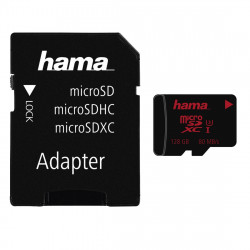 HAMA 00181002 128GB MicroSDXC Card with SD Adapter