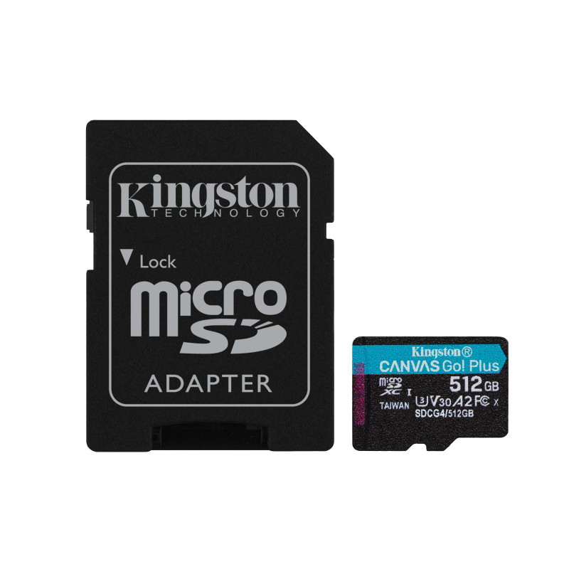KINGSTON Canvas Go! Plus 512GB microSDXC Card with Adapter