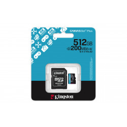 KINGSTON Canvas Go! Plus 512GB microSDXC Card with Adapter