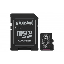 Kingston Canvas Select Plus 64GB microSDXC Card with Adapter