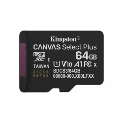 Kingston Canvas Select Plus 64GB microSDXC Card with Adapter