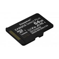 Kingston Canvas Select Plus 64GB microSDXC Card with Adapter