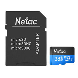 NETAC NT02P500STN-128G 128GB microSDXC Card with Adapter