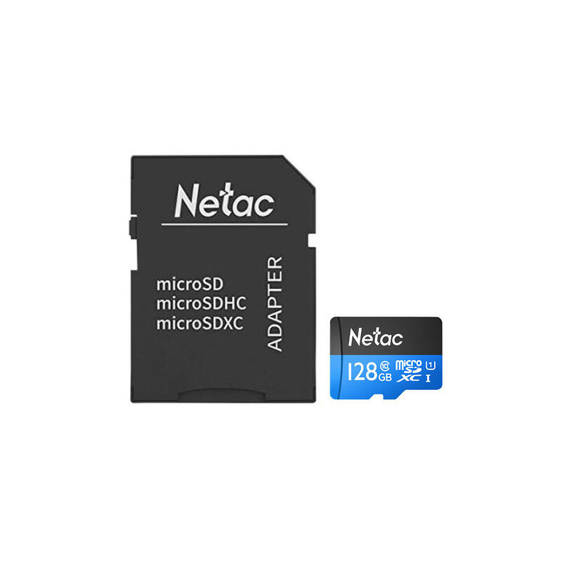 NETAC NT02P500STN-128G 128GB microSDXC Card with Adapter