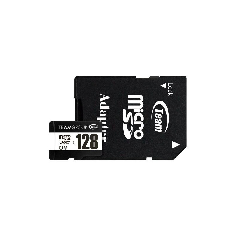 TEAM TUSDX128GCL10U03 128GB MicroSDXC UHS-I U1 Class 10 Memory Card