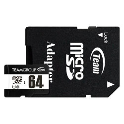 TEAM TUSDX64GCL10U03 64GB microSDXC UHS-I U1 Class 10 Memory Card
