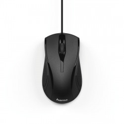 HAMA MC-200 Wired Optical Mouse, 1000 DPI, 3 Buttons, Black