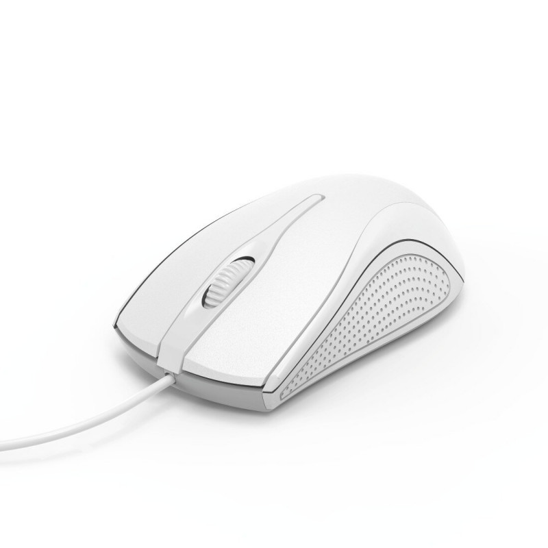 HAMA MC-200 Wired Optical Mouse, 1000 DPI, 3 Buttons, White
