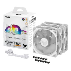 ASUS TUF Gaming TR120 ARGB 12cm PWM Case Fans (3 Pack)