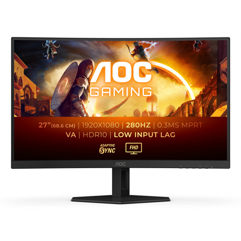 AOC C27G4ZXE 27" 280Hz Curved Gaming Monitor