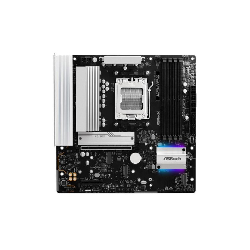 ASROCK A620AM PRO RS Micro ATX Motherboard with 4x DDR5, 2.5G LAN, HDMI, DP, 3x M.2