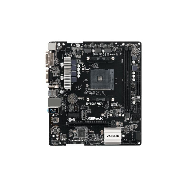 ASROCK B450M-HDV R4.0 AM4 Micro ATX Motherboard