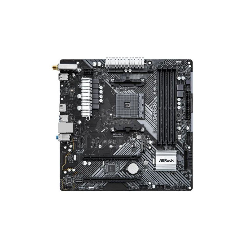 ASROCK B450M/AC R2.0 AM4 Micro ATX Motherboard