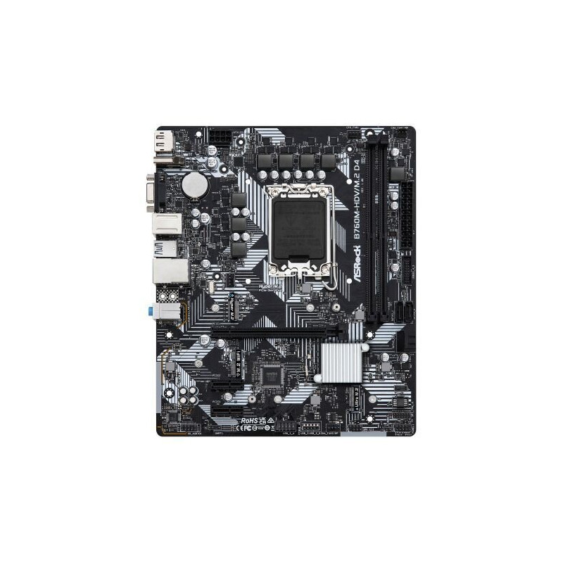 ASROCK B760M-HDV/M.2 D4 Micro ATX Motherboard