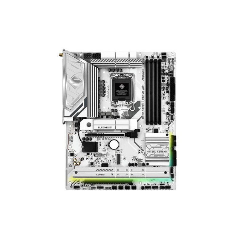 ASROCK B860 Steel Legend WiFi ATX Motherboard with WiFi 6E, 2.5GbE LAN, DDR5